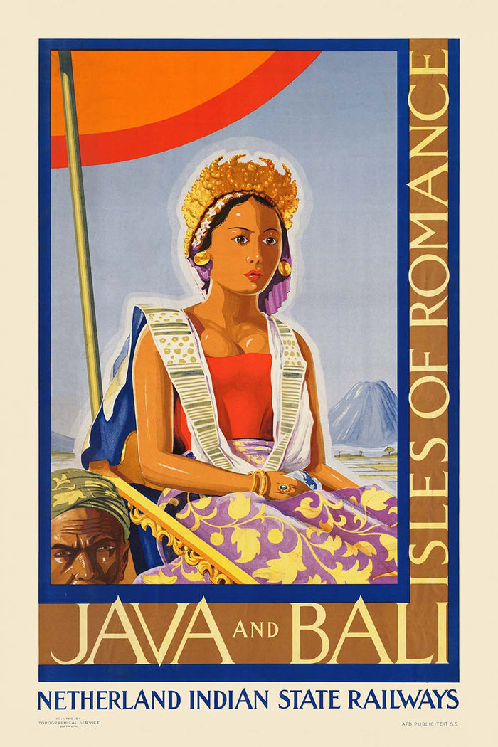 Java and Bali Travel Poster: Isles of Romance, 1930s