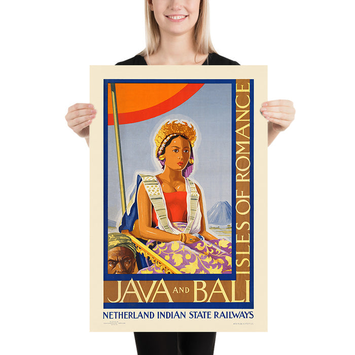 Java and Bali Travel Poster: Isles of Romance, 1930s