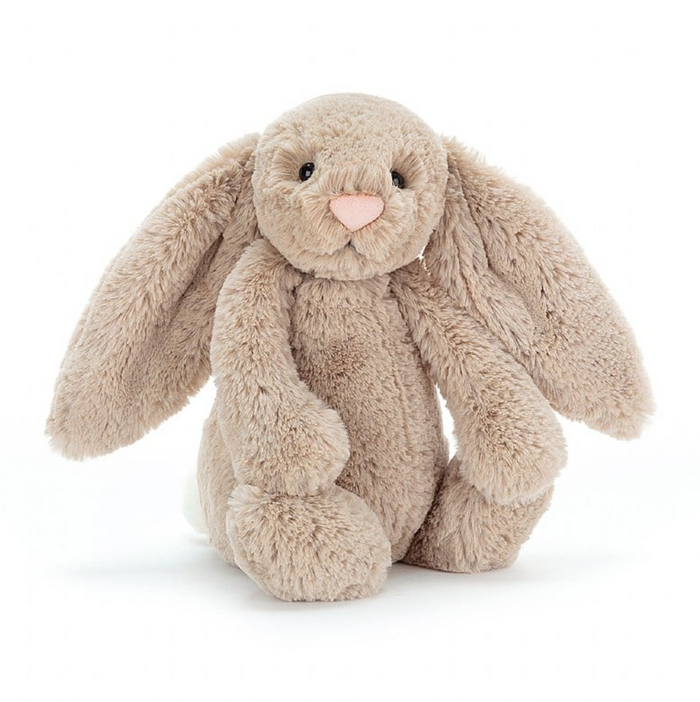 Jellycat Bashful Bunny Medium Soft Toys in Beige at Wrapsody
