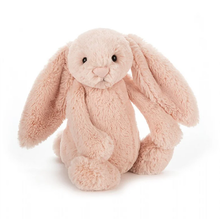 Jellycat Bashful Bunny Medium Soft Toys in Blush at Wrapsody