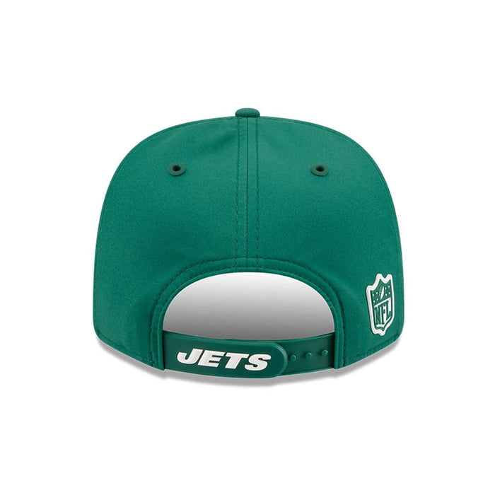 Pictured is this NFL Sideline 2026 New York Jets 9SEVENTY Stretch Snap cap in green. 2
