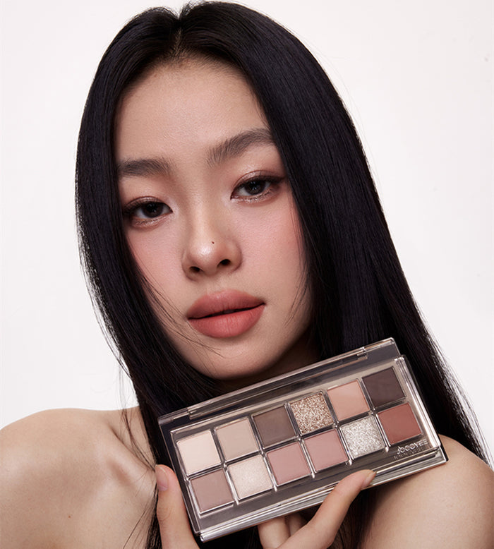 JOOCYEE 12 Shades Matte Pearlescent Eyeshadow Palette T3866