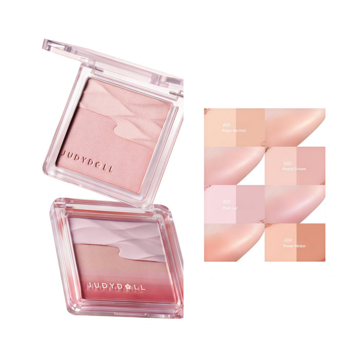 JUDYDOLL Double-color Satin Glow Blusher T5845