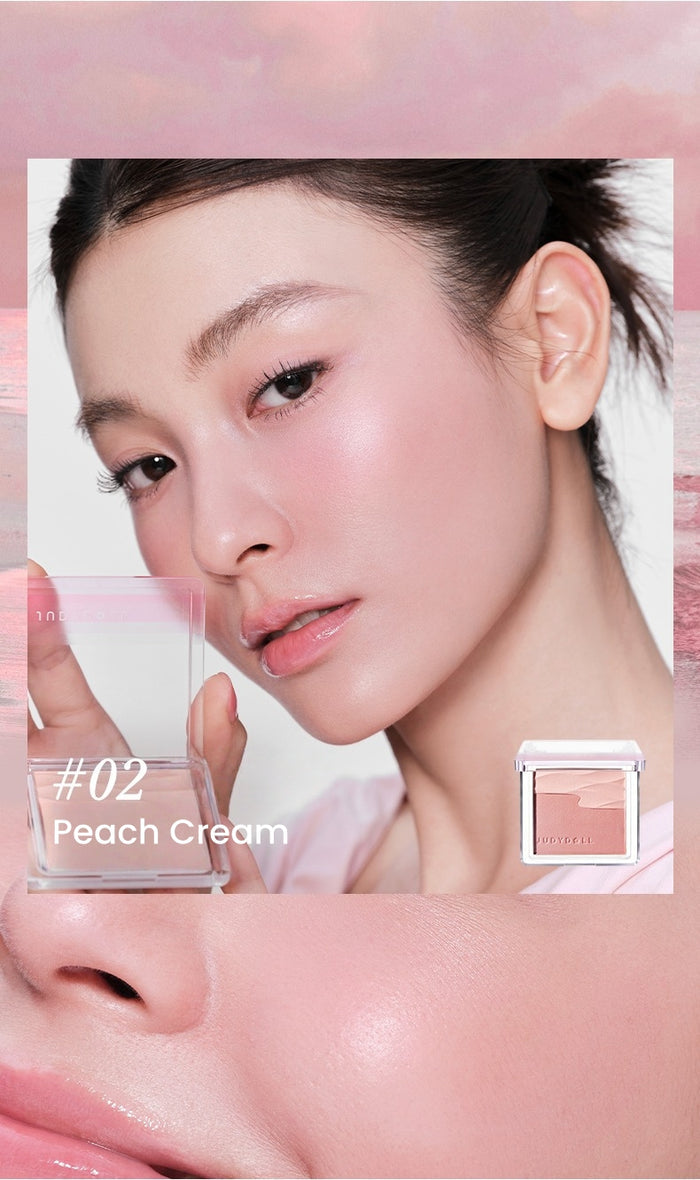 JUDYDOLL Double-color Satin Glow Blusher T5845
