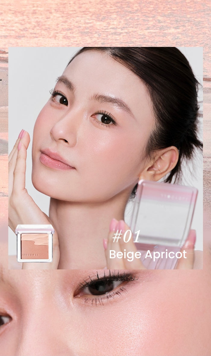 JUDYDOLL Double-color Satin Glow Blusher T5845