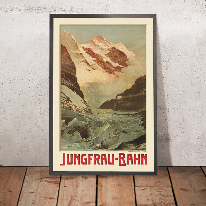 A framed image of