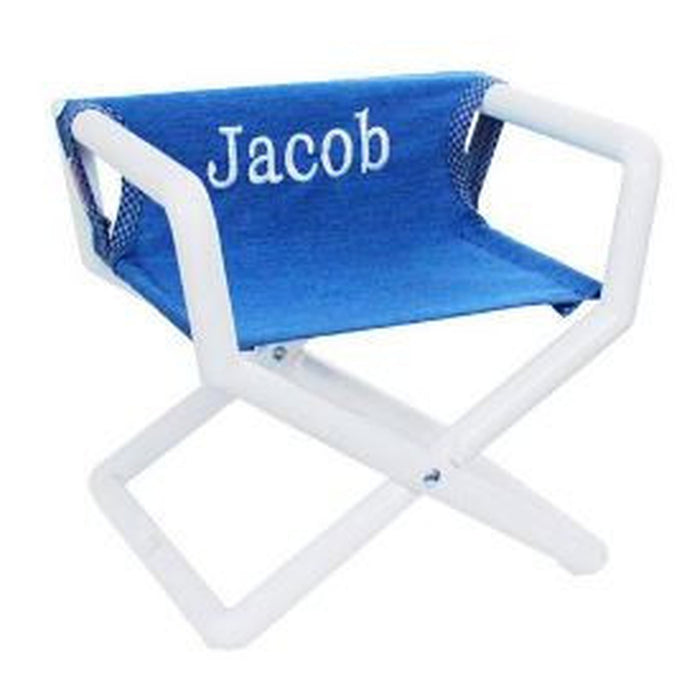 Junior Director Chairs  Grey with Pink Trim