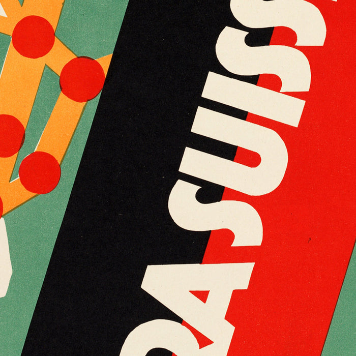 Jura, Switzerland Travel Poster: Ligne électrifiée – Voitures directes
