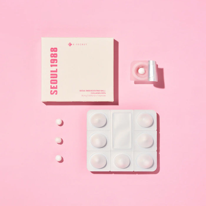 K-SECRET Seoul 1988 Boosting Ball: Collagen 100% - hidrolizuotas kolagenas