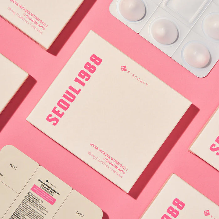 K-SECRET Seoul 1988 Boosting Ball: Collagen 100% - hidrolizuotas kolagenas