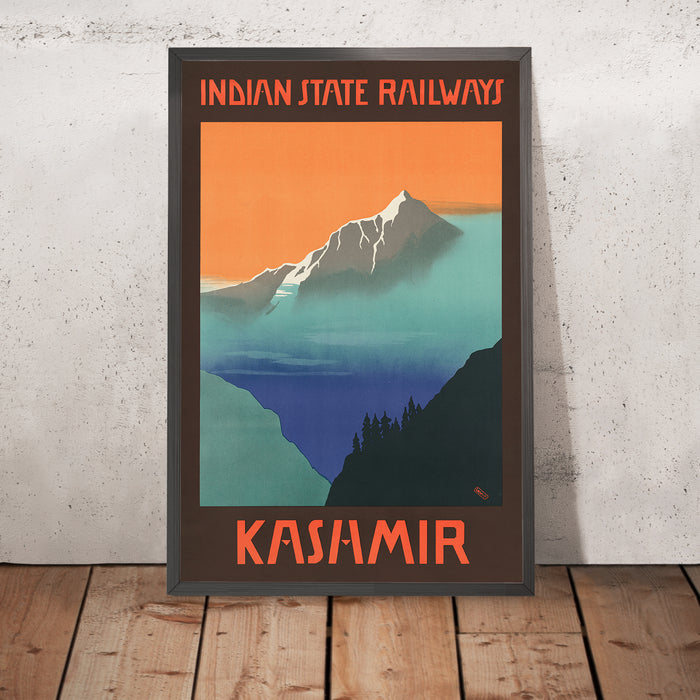A framed image of