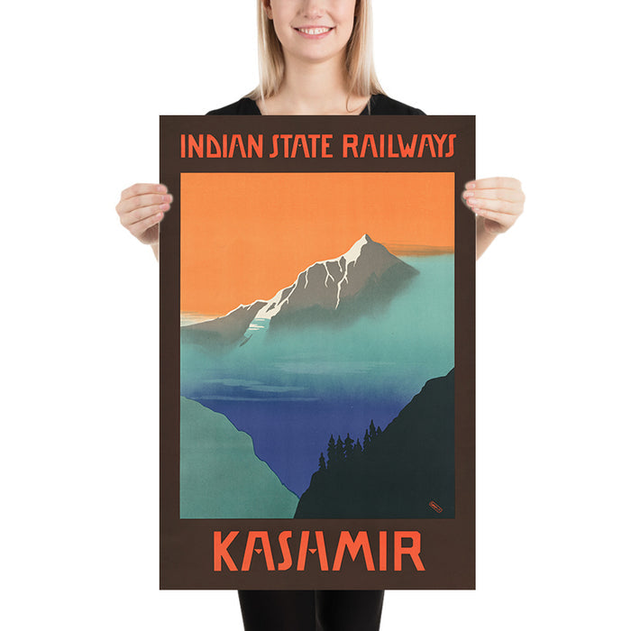 Kashmir Travel Poster by G. Tait