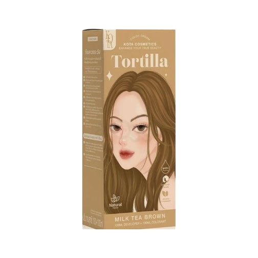 Kota Cosmetics Hair Color Cream Tortilla - Milk Tea Brown