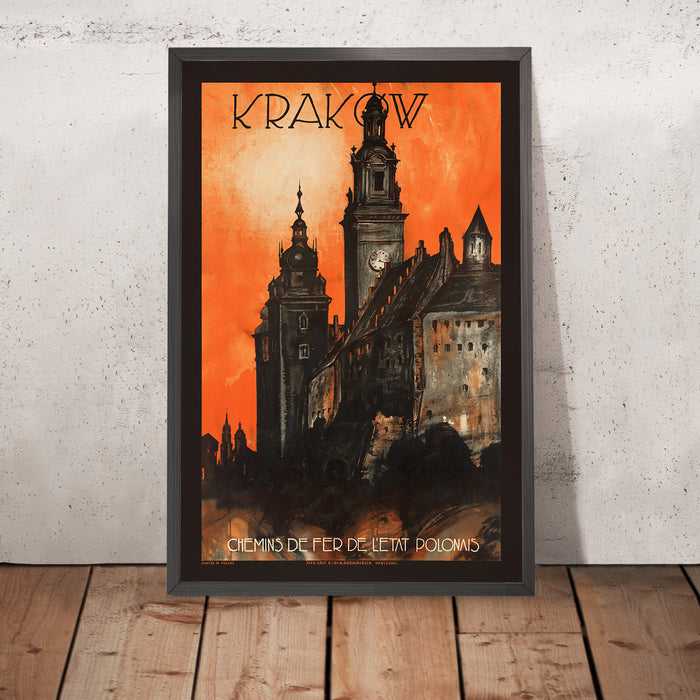 A framed image of