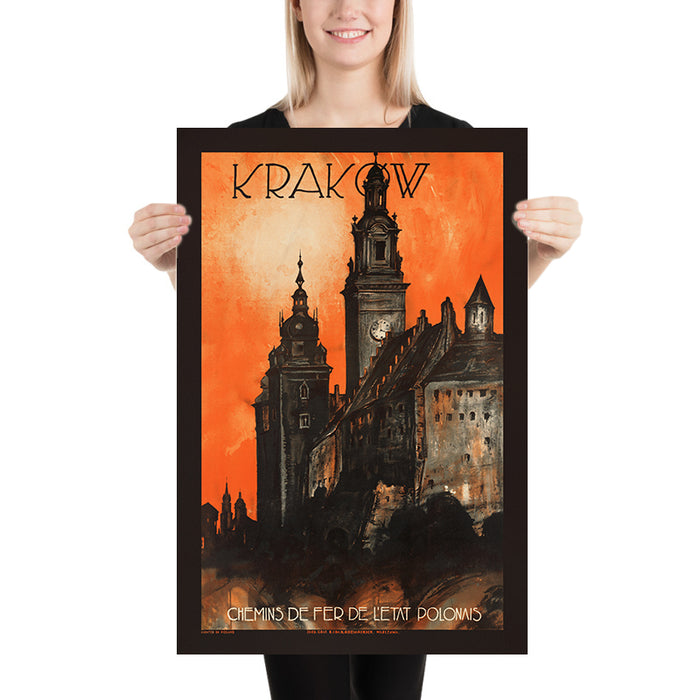 Krakow Travel Poster by Polish State Railways, 1930s