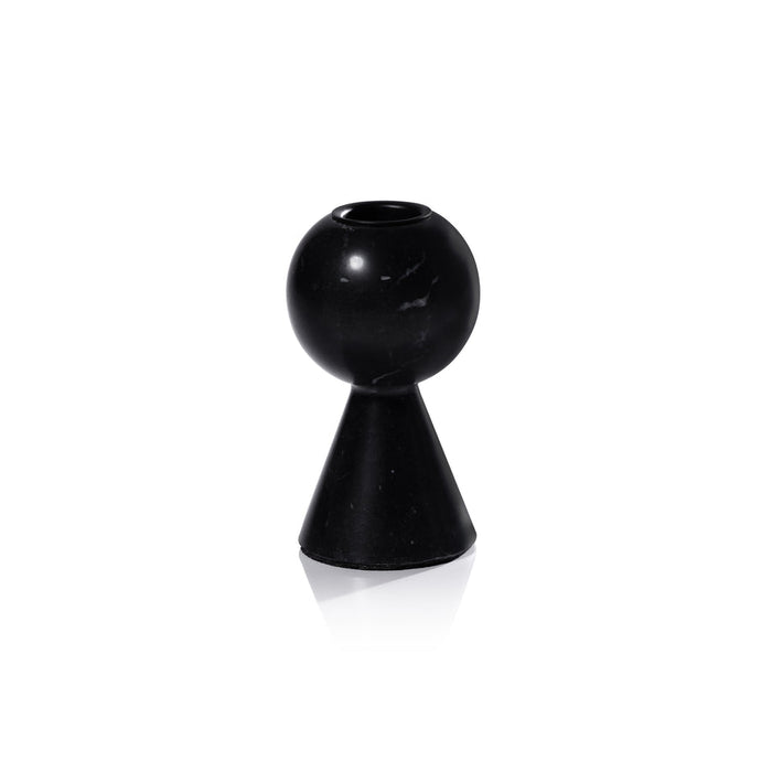 Kyoto Modern Candle Holder - Black Marqunio - Candle Holders by Carlyle Avenue