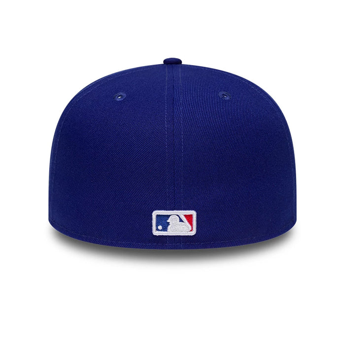 Pictured is this MLB Emblem LA Dodgers 59FIFTY Fitted cap in dark blue. 6