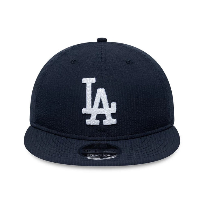 Pictured is this MLB Seersucker LA Dodgers Retro Crown 9FIFTY cap in navy. 2
