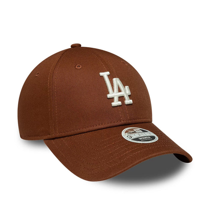 Pictured is this Womens MLB League Essential LA Dodgers 9FORTY cap in brown. 3