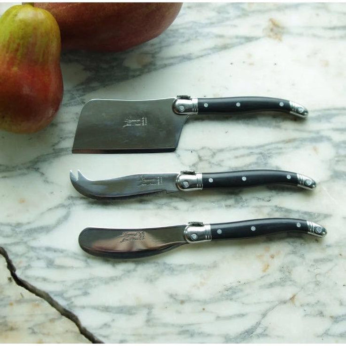 Laguiole Mini Black Cheese Set