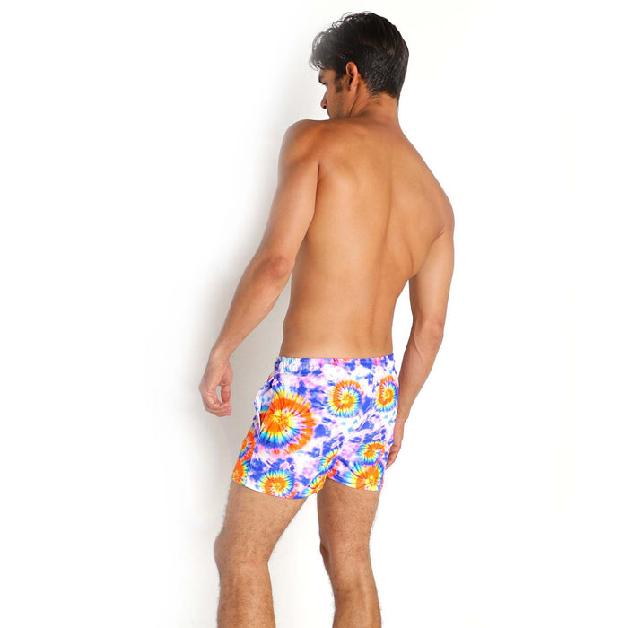 LASC Malibu Swim Shorts - Tie Dye Spirals - Destination PSP