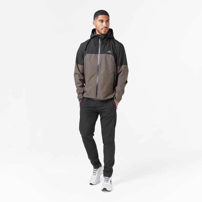 Layered Shell Sport Jacket  | Black/Khaki