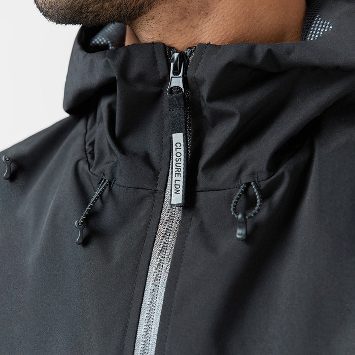 Layered Shell Sport Jacket  | Black/Khaki