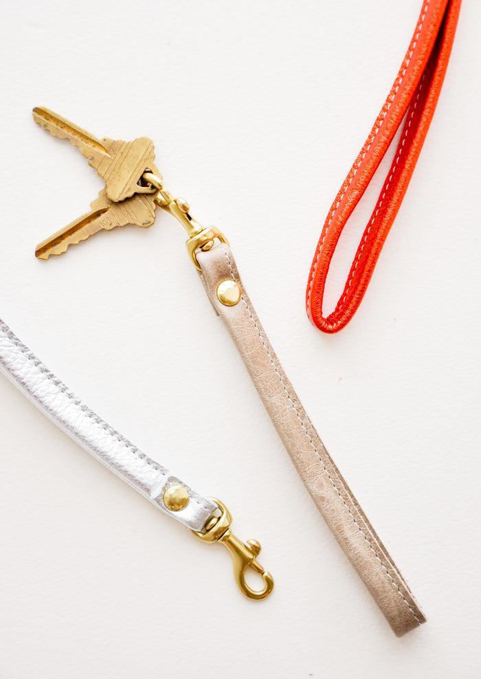 Leather Loop Keychain in  - LEIF