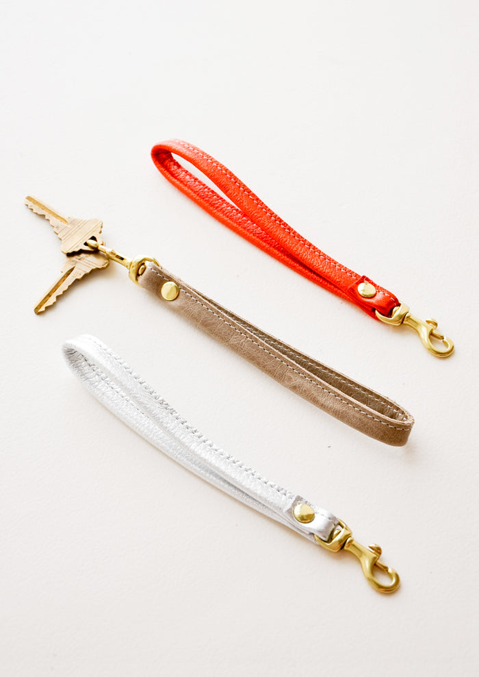 Leather Loop Keychain in  - LEIF