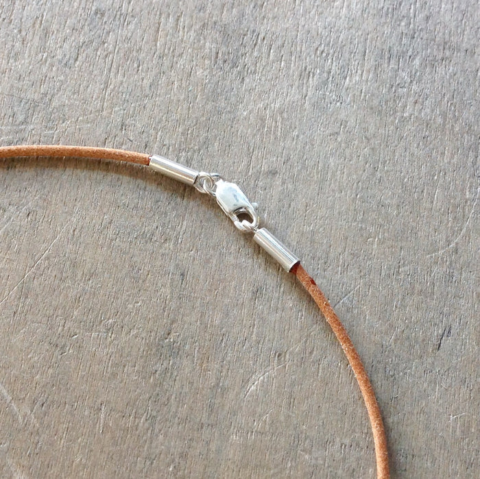 Leather Pearl Choker
