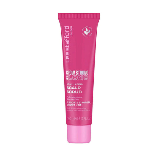 LEE STAFFORD Grow Strong & Long Stimulating Scalp Scrub - šveitiklis galvos odai