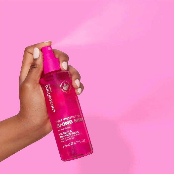 LEE STAFFORD Heat Protection Shine Mist - blizgesio suteikianti apsauga nuo karščio 200ml