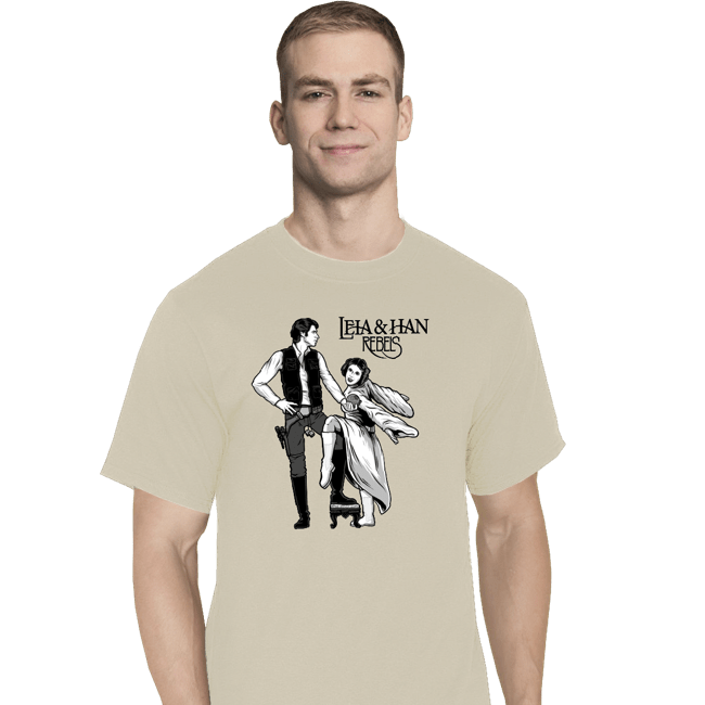 Daily_Deal_Shirts T-Shirts, Tall / Large / White Leia & Han Rebels