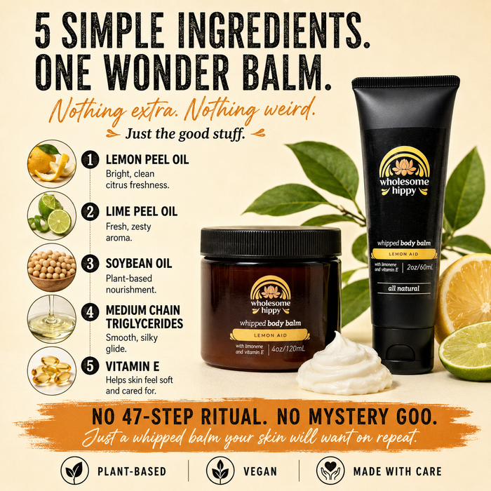 Lemon-Aid Whipped Wonder Balm | Multi-Use Skin Balm | 4oz