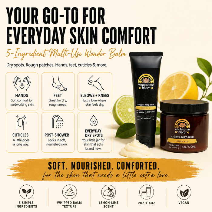 Lemon-Aid Whipped Wonder Balm | Multi-Use Skin Balm | 4oz