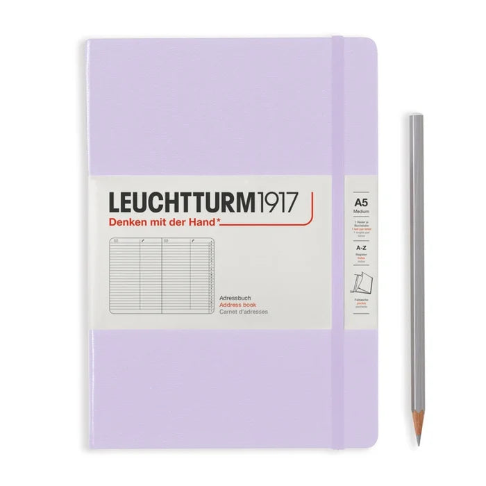 LEUCHTTURM1917 Hardcover Address Book - A5, Lilac
