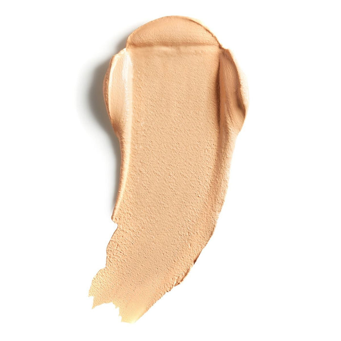 Lily Lolo Linen Cream Foundation: Ligh Medium with warm undertones. Gluten Free. Vegan. Infused with nourishing jojoba and argan oils.