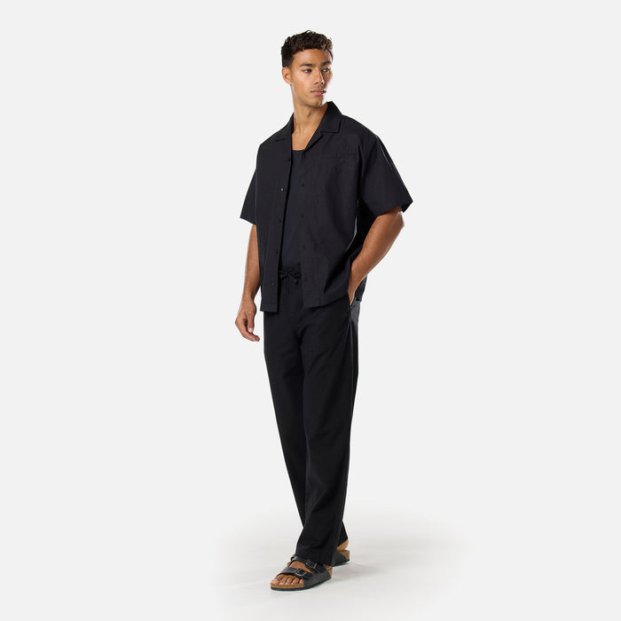 Linen Blend Shirt | Black