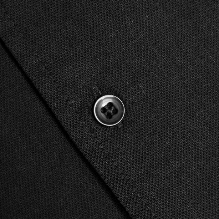Linen Blend Shirt | Black