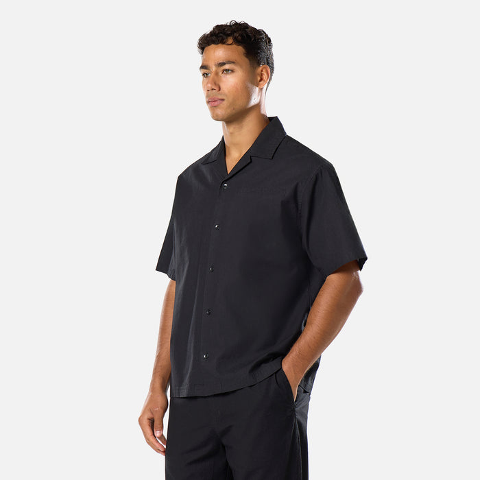 Linen Blend Shirt | Black