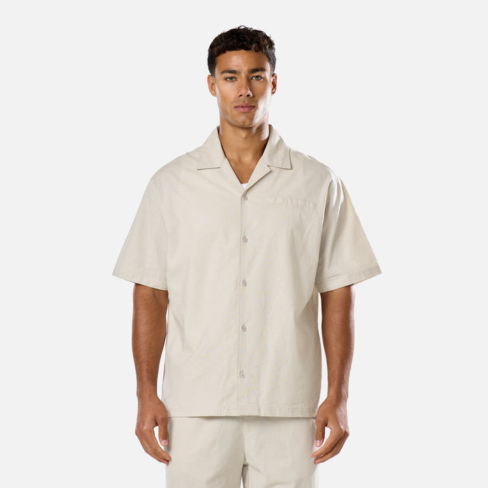 Linen Blend Shirt | Stone