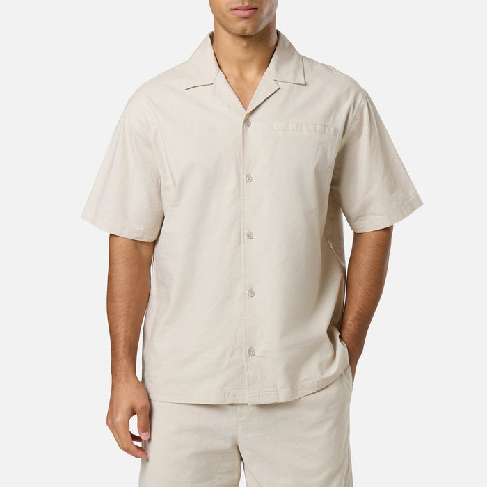 Linen Blend Shirt | Stone