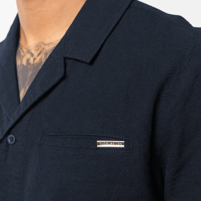 Linen Shirt | Navy