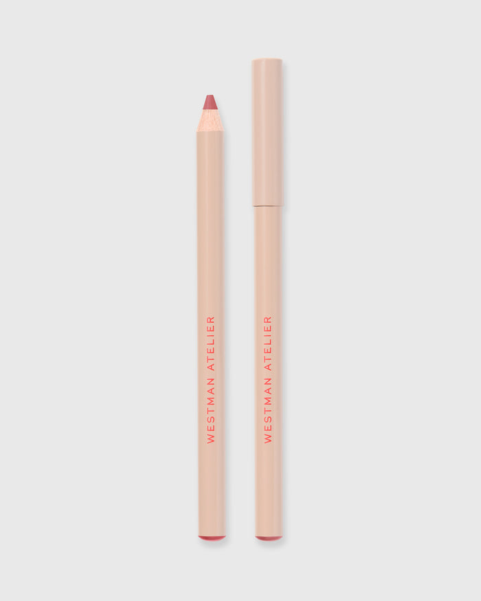 Lip liner in Petal on grey background.