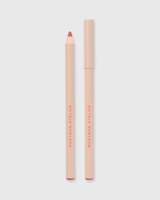 Lip liner in Petal on grey background.