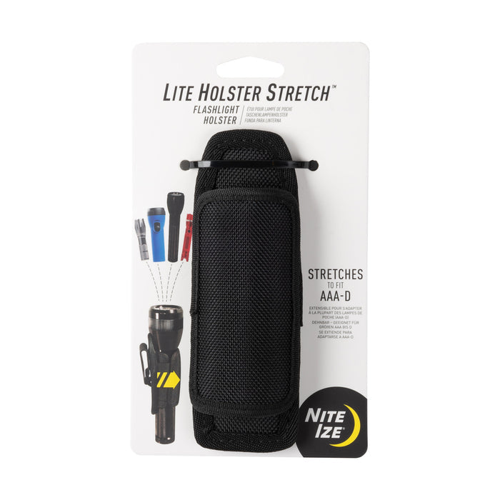Lite Holster Stretch™ Flashlight Holster, packed- front