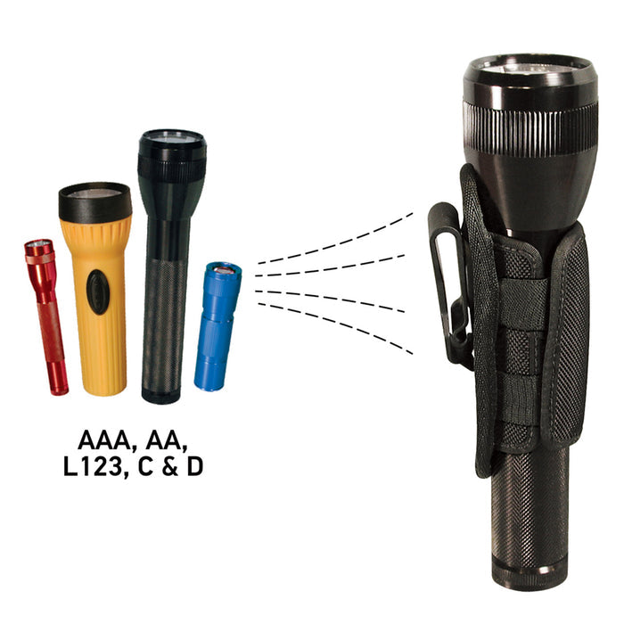 Lite Holster Stretch™ Flashlight Holster, sizes graphic