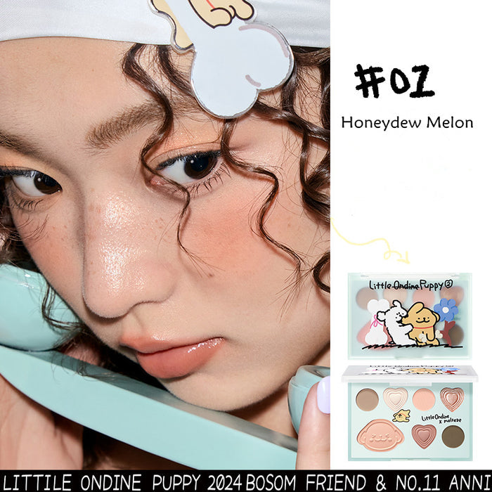 LITTLE ONDINE Puppy Hug Series 7-Color Eyeshadow Palette T4158