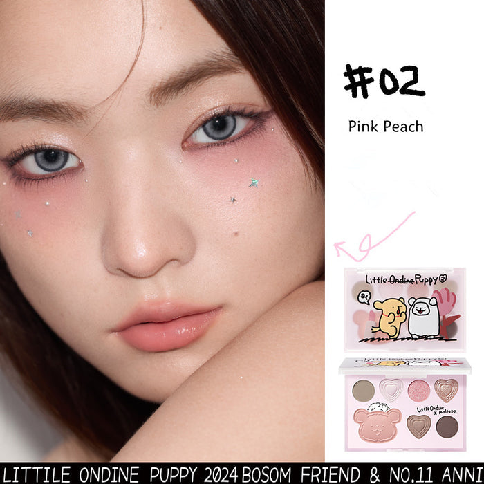 LITTLE ONDINE Puppy Hug Series 7-Color Eyeshadow Palette T4158