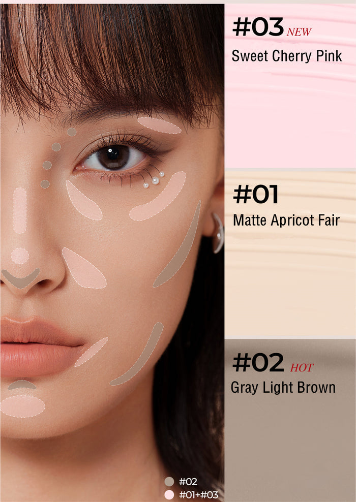 LITTLE ONDINE Puppy Hug Series Matte Liquid Highlighter & Contour Pen T3798
